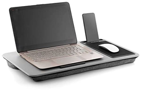 InnovaGoods® Laptop-Schreibtisch mit XL-Sitzkissen Deskion, bequemes und ergonomisches Arbeiten oder Studieren mit Schreibtisch- und XL-Sitzkissendesign, ideal für Zuhause und Büro.