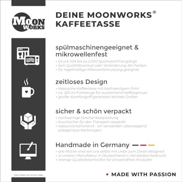 MoonWorks Tasse ''Kaffee-Tasse mit Spruch Get Shit Done MoonWorks''