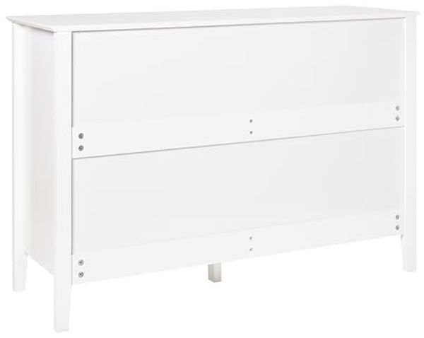 Kommode mit 6 Schubladen ASSISI Holzwerkstoff 80 cm Weiß Bild 5