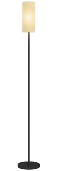 HOMCOM Stehlampe moderne Lampe mit Leinenschirm, Fußschalter, ohne Leuchtmittel, für Schlafzimmer, Wohnzimmer, 22 x 22 x 163 cm