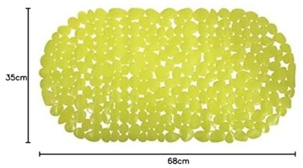 MSV Duschmatte KIESELSTEIN, mit Saugnäpfen, rutschfest, pflegeleicht, PVC, Dusch- und Wanneneinlage, PVC, attraktive Kieselstein-Optik, in vielen bunten Farben erhältlich Bild 3