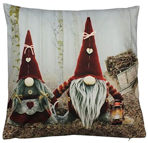 Haus und Deko Tischdecke Kissenbezug 40x40 cm Weihnachten Kissen Deko Samt (1-tlg)