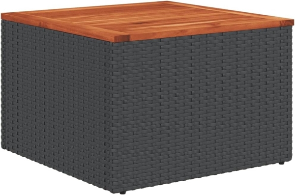 vidaXL 9-tlg. Garten-Sofagarnitur mit Kissen Schwarz Poly Rattan 3260250 Bild 7