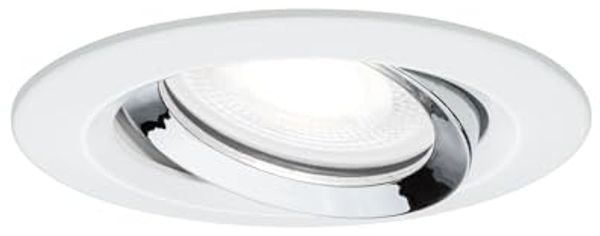 Paulmann No. 93673 Einbauleuchte LED Nova Plus GU10 6W Weiß Chrom schwenkbar dimmbar