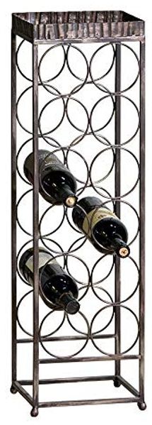 Gilde Weinregal "Albana" aus Metall · brüniert für 12 Flaschen 74124