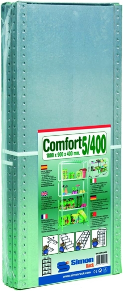 Simonrack Schwerlastregal, Lagerregal, 200 x 100 x 50 Metallregal, Kellerregal, Biegestelle 100 kg, 5 Fachböden, Grau - Comfort Bild 12