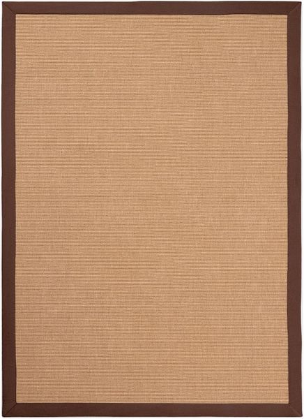 carpetfine Sisalteppich Sisal, rechteckig, Höhe: 5 mm, mit farbiger Bordüre, Anti Rutsch Rückseite