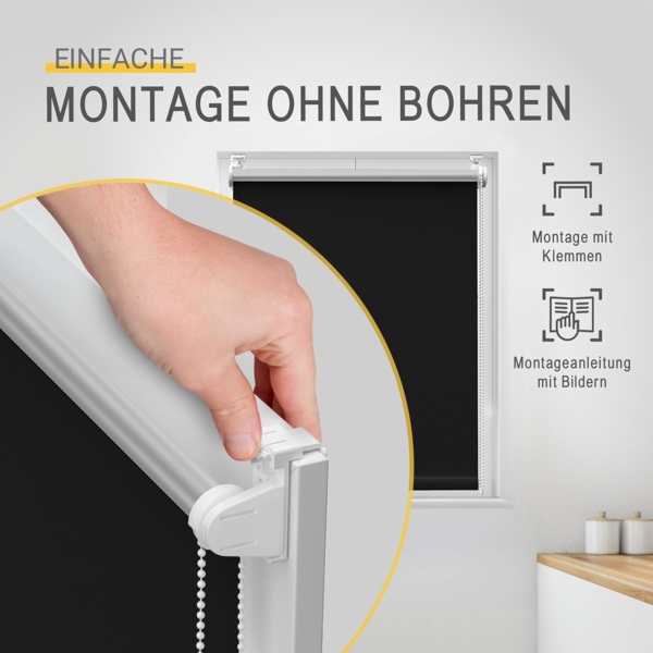 Sol Royal Thermorollo SolReflect T42 für Fenster & Türen Schwarz, 160 x 40 x 3.1 cm Bild 7