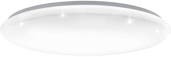 Eglo 97542 LED Deckenleuchte GIRON-S 54,5W 3000K, 4000K, 5000K mit Kristallen weiß Ø76cm H:8,5cm mit Fernbedienung