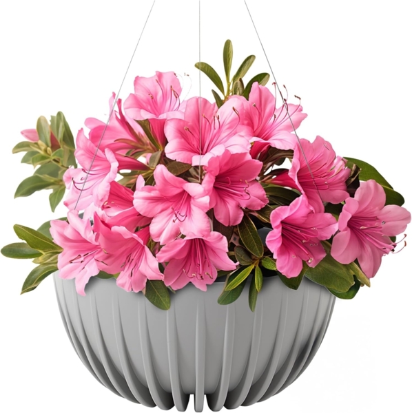 KONZEPT Blumenampel hängend außen und innen, Blumentopf 30cm, Hängetopf für Pflanzen