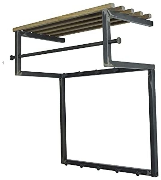 Garderobe Wandgarderobe RIZZOLI Weiß mit Ablage aus Eiche, von Spinder