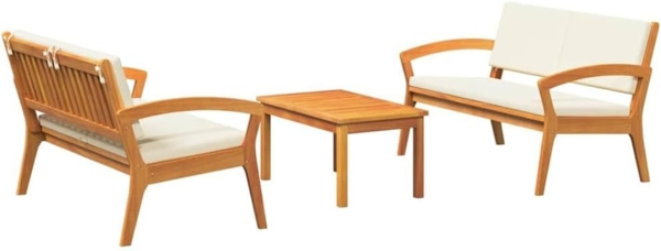 vidaXL Bistrogarnitur 3 pcs Braun 75 x 45 x 38cm Massivholz Akazie 3328615