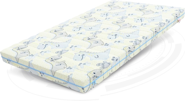 FDM Melody Kindermatratze 80x200 cm Kaltschaummatratze Höhe 10 cm Härtegrad H3 Öko-Tex Allergikergeeignet Bezug Waschbar Matratzenbezug Dino Bild 3