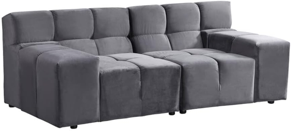 HOME DELUXE Modulares Sofa ORLENA - Anthrazit 204 x 98 cm
