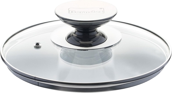 Berndes Spezialglasdeckel mit Edelstahlknauf, Sicherheitsglas, Transparent, Ø 16 cm, 007016