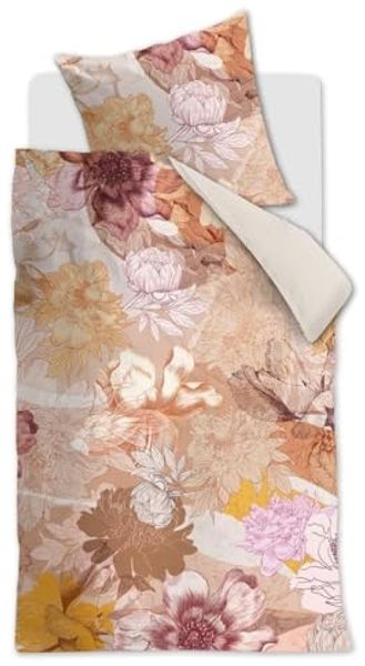 Beddinhouse Mako-Satin Bettwäsche Floraison Multi 135X200 135x200 cm + 1 x 80 x 80 cm 1 Bettbezug, 1 Kissenbezug Multi