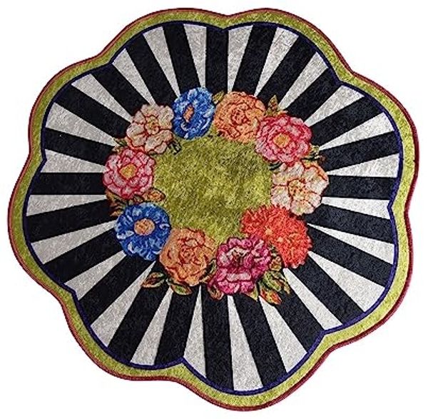 Badteppich Blumenform