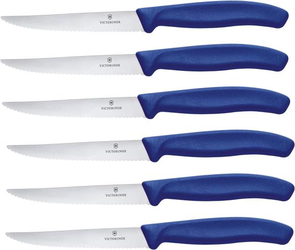 Victorinox Swiss Classic Steakmesser 6 tlg. blau