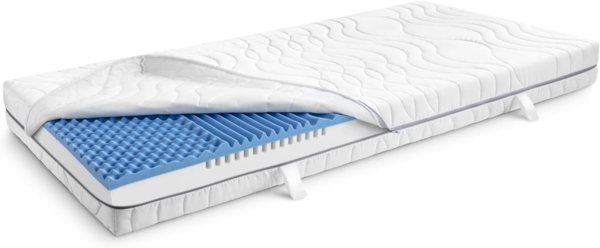 7 Zonen Viskoelastik-Matratze Sleezzz Smart 200 x 200 cm, Höhe 18 cm, Härtegrad H3 mit Air Memoryschaum Bild 4