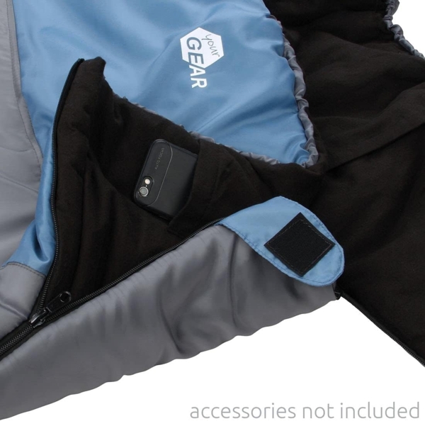 yourGEAR Doppeldeckenschlafsack yourGEAR Schlafsack Sumatra Duo -7°C 230x160cm Futter 100% Baumwolle Bild 6