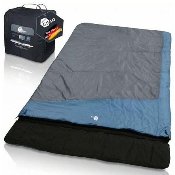 yourGEAR Doppeldeckenschlafsack yourGEAR Schlafsack Sumatra Duo -7°C 230x160cm Futter 100% Baumwolle