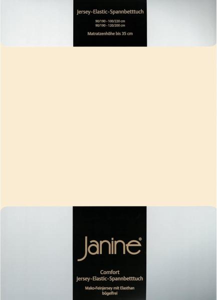 Janine Jersey Elastic Spannbetttuch|180x200 cm - 200x220 cm| leinen