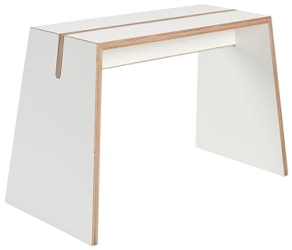 Tojo stubenhocker I Kleiner Hocker Holz 70 x 30 x 40 cm I Holzhocker Weiß I Sitzhocker für Bad, Schlafzimmer & Garderobe I Bis zu 130 kg belastbar