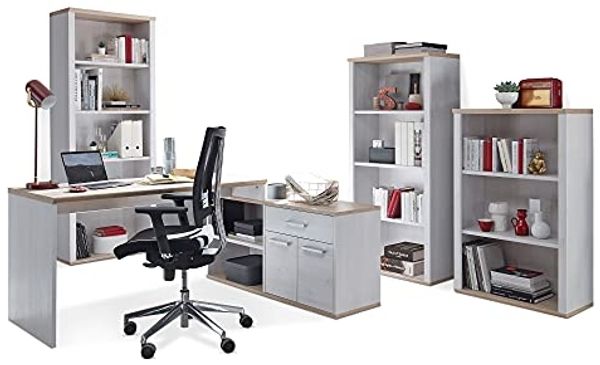 Möbel-Eins ROSINA Komplett Büro ROSINA Komplett Büro, Material Dekorspanplatte, Sibiu Lärche Nachbildung