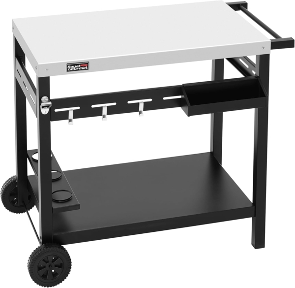 Royal Gourmet Servierwagen Grillwagen Rollwagen Outdoor Servierwagen Grilltisch, (1 St), mit Durchdachter Aufbewahrung, Robusten Rädern