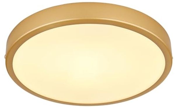 LED Deckenleuchte, Messing, D 25 cm