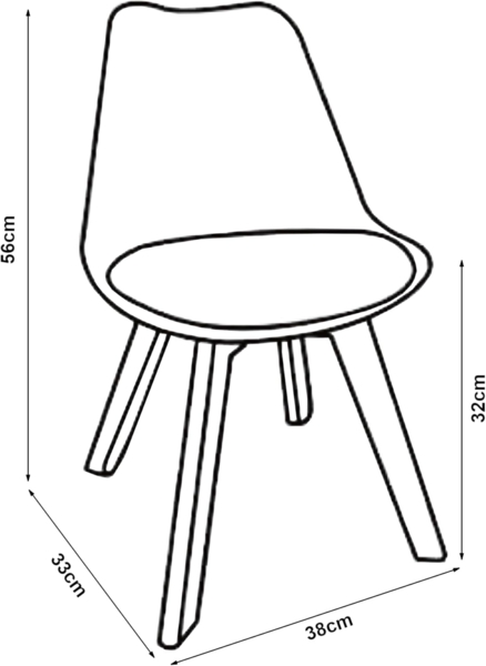 Kinderzimmerstuhl Elvdal 2er Set gepolstert Rosa [en. casa] Bild 3