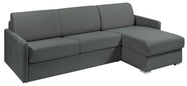 Vente-unique - CALIFE Sofa Stoff Grau - B 223 cm152 cm x H 85 cm x L 241 cm