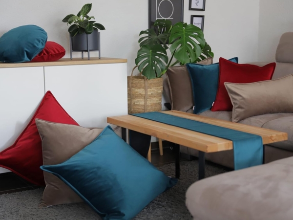 XL Rollen Hülle ca. 25x70 cm curry-senf beties "Samt&Sonders" Bild 6