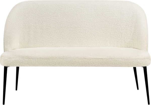 2-Sitzer Küchensofa Bouclé hellbeige OSBY