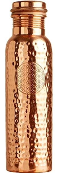 Berk Trinkflasche Kupfer 900ml W-888 Blume des Lebens Wasser