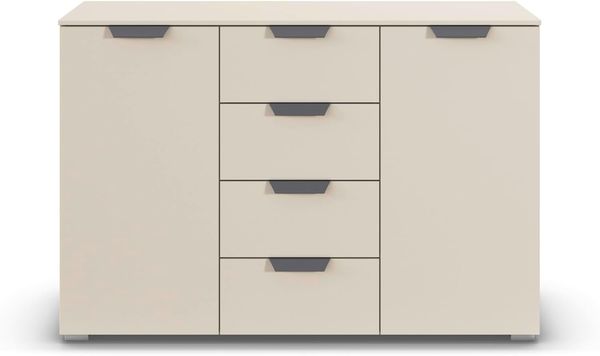 rauch Aditio Box, Kommode, 2-türig, 4 Schubladen, mit Softclose-Funktion, Farbe Beige, BxHxT 120x81x42cm Bild 8
