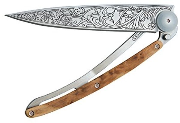 Deejo Messer 37 g Titan Wacholderholz Art Nouveau