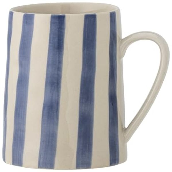Bloomingville Tasse Bloomingville Begonia Becher, Blau, 440 ml, Steingut