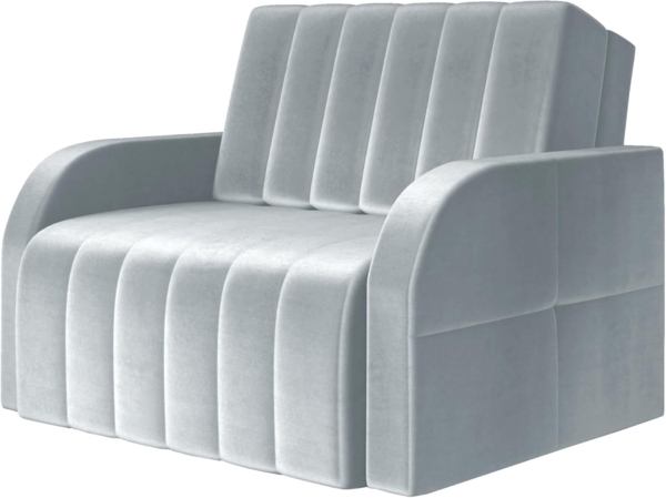 MOEBLO Kindersofa aus Samtstoff MONTANA 80, mit Bettfunktion Schlafsofa mit Bettkasten Sessel mit Schlaffunktion Schlafsessel Sofa Sessel Jugendsofa Schlafsofa 1-Sitzer Gästebett, mit Relaxfunktion