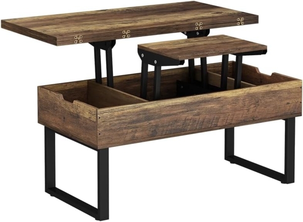 Couchtisch Lifty Eiche rustikal 100x50 cm mit Liftfunktion Vicco