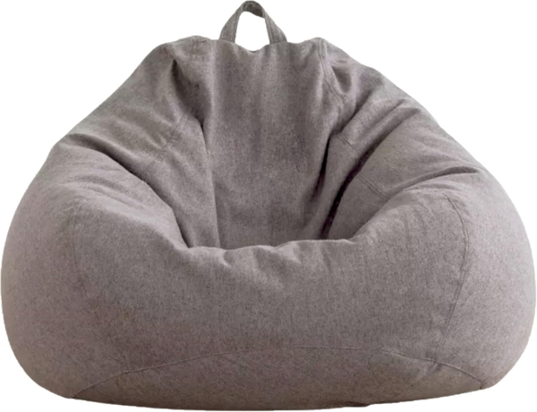AD.CON Sitzsack mit ECO Füllung, Dunkelgrau, 100 x 120 x 50 300L, Styropor-Regranulat