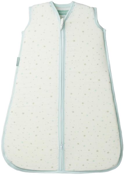 molis&co. Baby-schlafsack. Größe: 70 cm (0-6 Monate). Ideal für den Sommer. Blue Sky. 100% Baumwolle. Weichheit und Frische in einer einzigen Gewebeschicht.
