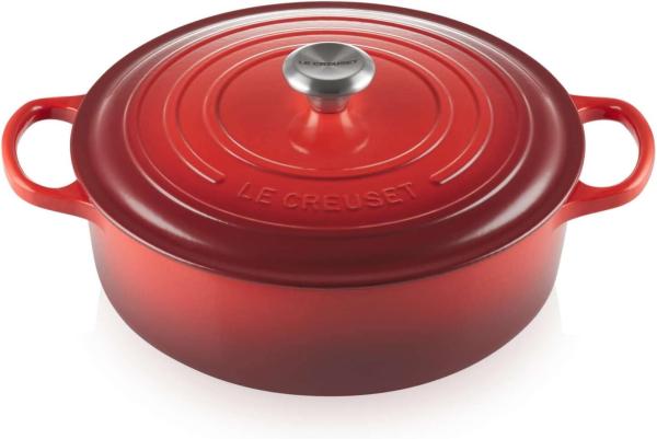 Le Creuset Gourmet-Bräter Signature 30 cm rund Kirschrot 6,2 L