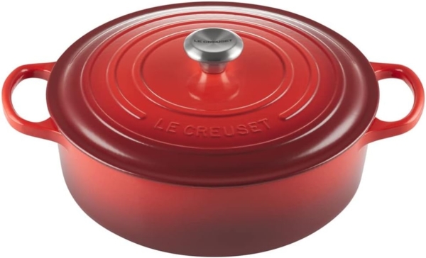 Le Creuset Gourmet-Bräter Signature 30 cm Kirschrot - Rot - 29 bis 32 cm