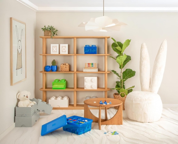 LEGO Aufbewahrungsstein, 8 Noppen, Stapelbare Aufbewahrungsbox, 12 l, blau Bild 5