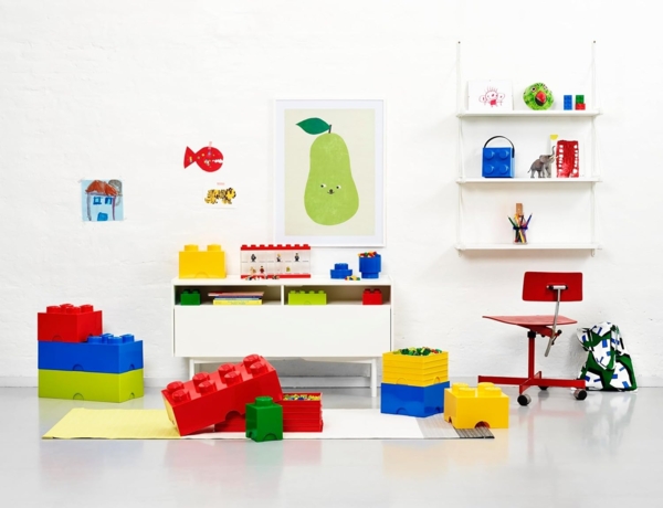 LEGO Aufbewahrungsstein, 8 Noppen, Stapelbare Aufbewahrungsbox, 12 l, blau Bild 6