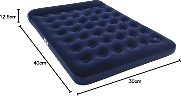 Bestway Luftbett Eingebaute Fußpumpe Aufblasbar Beflockt 203×152×28 cm Bild 6