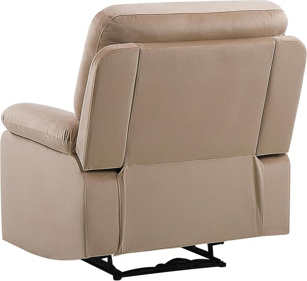 Sofa Set Samtstoff beige 6-Sitzer LED-Beleuchtung USB-Port elektrisch verstellbar BERGEN Bild 6