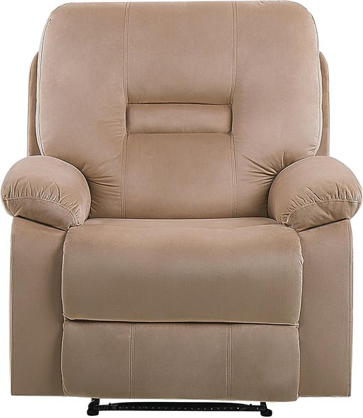 Sofa Set Samtstoff beige 6-Sitzer LED-Beleuchtung USB-Port elektrisch verstellbar BERGEN Bild 4