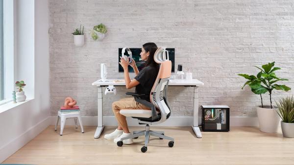 Steelcase Gesture Bürostühle, Stainless Steel, Kaki, One Size Bild 2